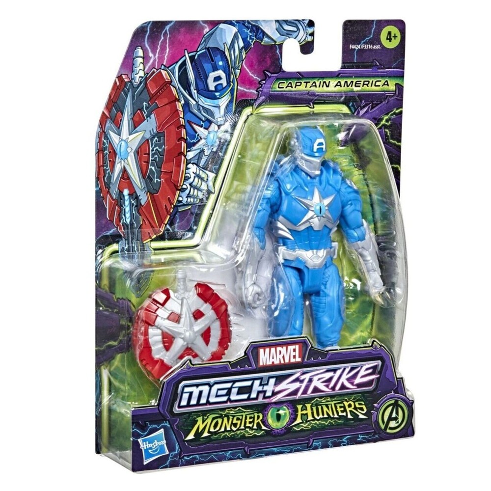 Marvel Mechstrike Monster Hunters Captain America 6" Figure - New Sealed.